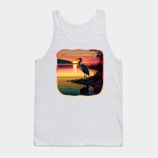 Heron at dusk Tank Top